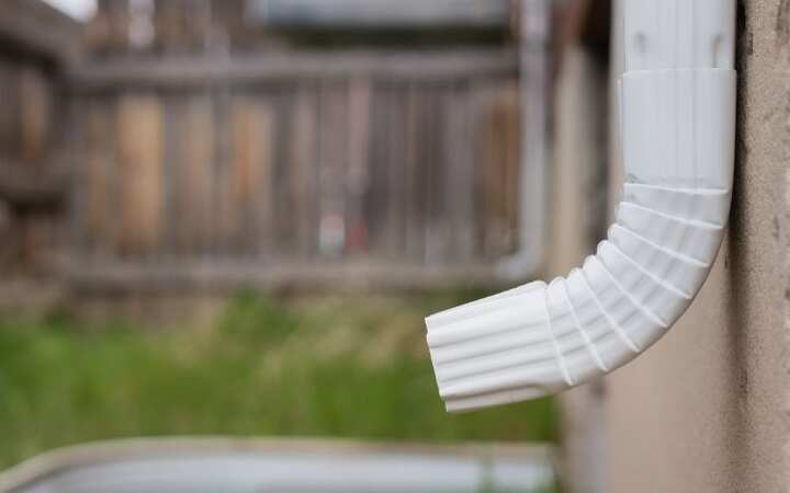 Gutter Downspout in Columbia MO Missouri | Columbia Roofing Company
